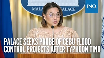 Palace seeks probe of Cebu flood control projects after Typhoon Tino