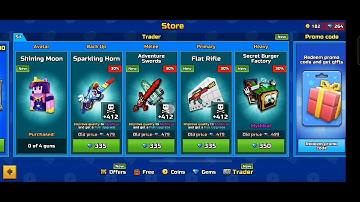 pixel gun 3D new trader van trash weapon