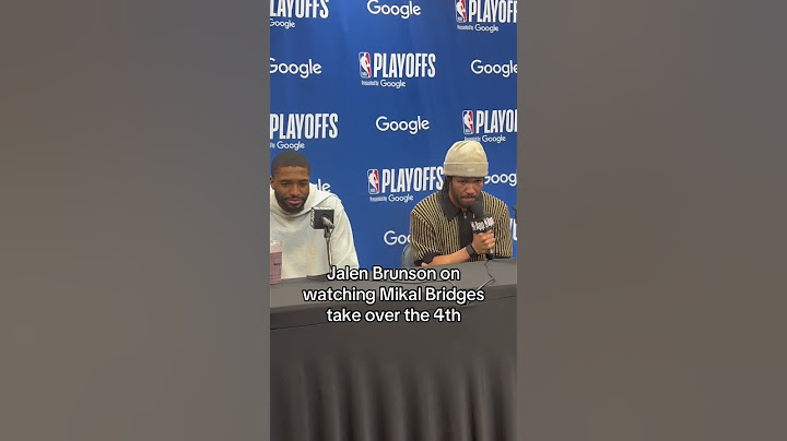 Jalen Brunson on watching Mikal Bridges take over the 4th Quarter #shorts