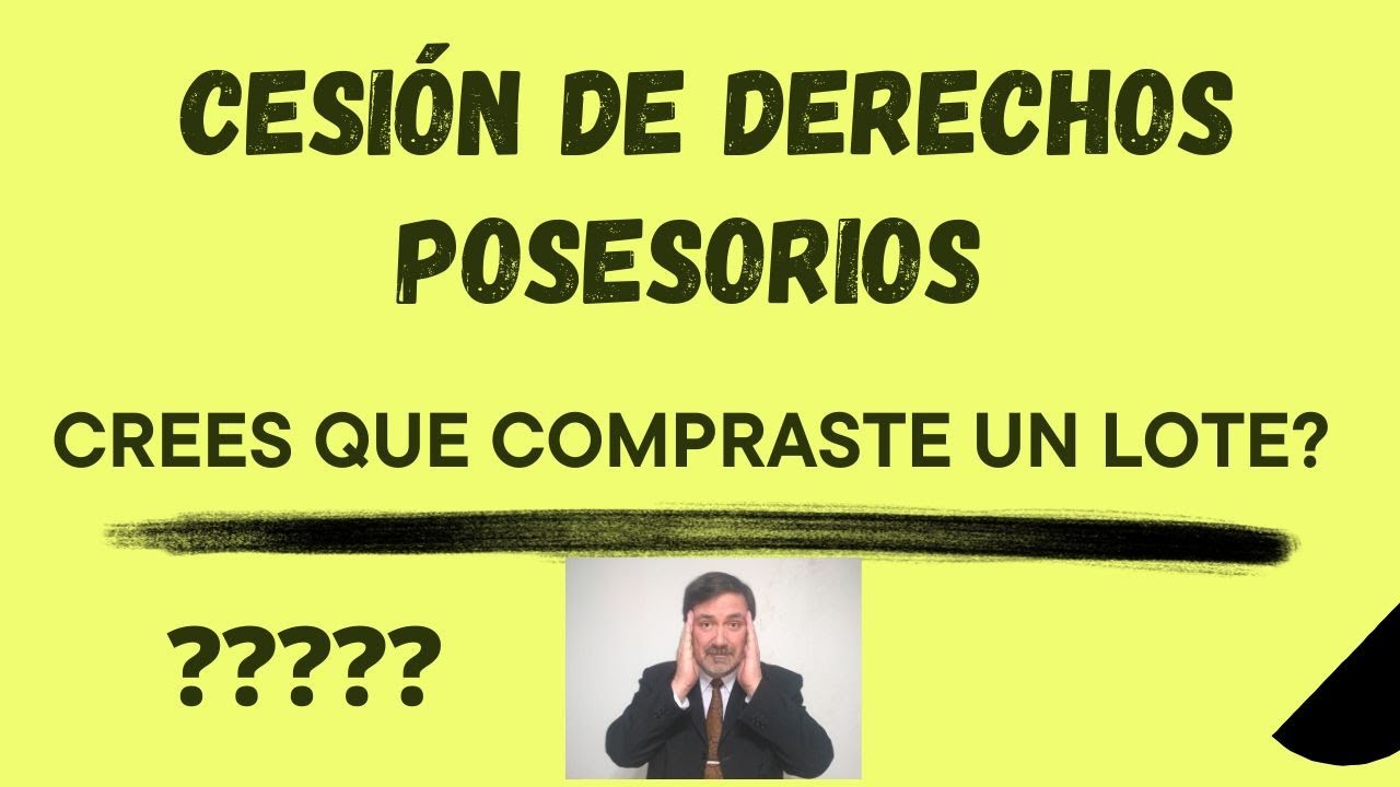 COMPRÉ POR CESIÓN DE DERECHOS POSESORIOS 🤔 Y AHORA ?  USUCAPIÓN. PRESCRIPCIÓN  ADQUISITIVA