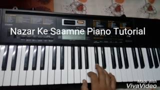 Nazar Ke Saamne aashiqui Piano Tutorial