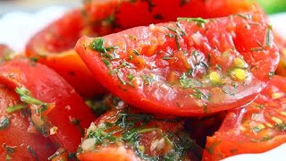 В сезон томатов всегда готовлю такую Закуску!!! Вкуснейшая заправка!!!