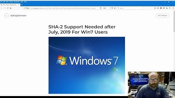 SHA-2 needed for Windows 7 by July 2019