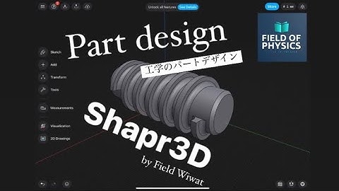 Shapr3D | 3D Modeling- Field Wiwat (episode11)