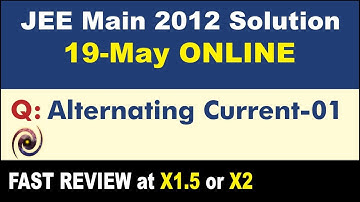 JEE Main 2012 Physics Solutions | Alternating Current-01
