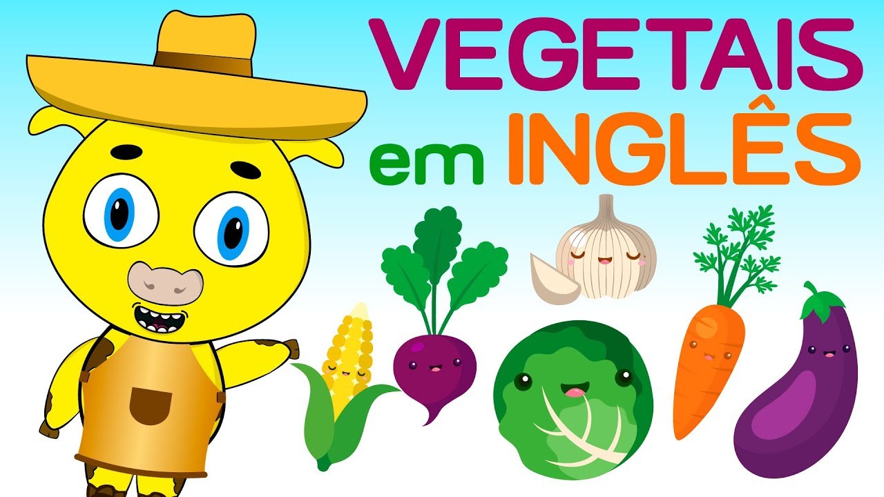 Vegetais em inglês  - Legumes em inglês - Nome dos legumes e verduras em inglês