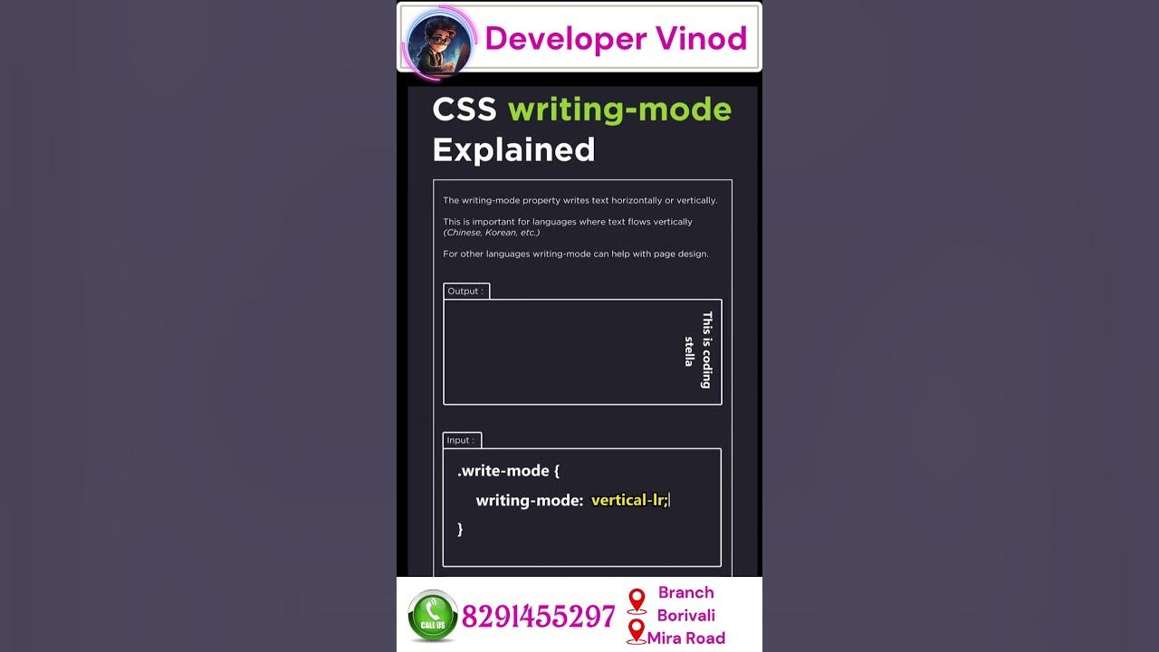 🎨 CSS Writing-Mode Explained | Master Vertical and Horizontal Text ...