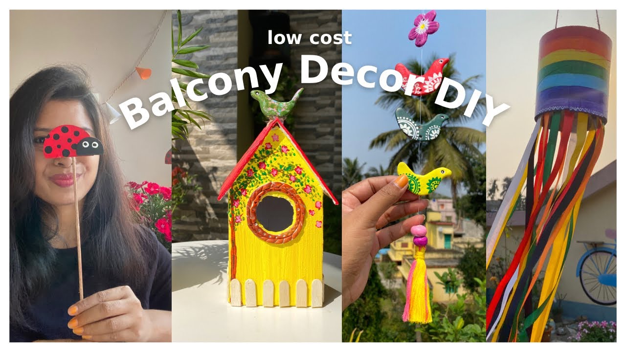 4 Amazing Balcony DIY Ideas| Unique Garden Decoration DIY