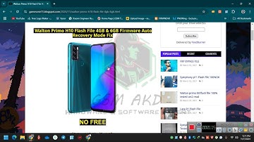 Walton Primo H10 Flash File 4GB & 6GB Firmware Auto Recovery Mode Fix #firmware