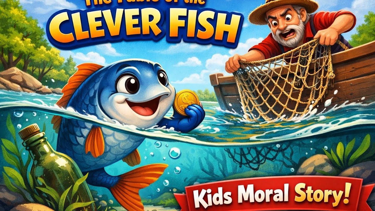 The Clever Fish 🐟 | A Short Moral Story for Kids - YouTube
