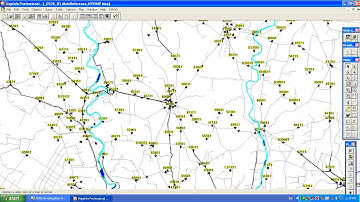 MAPINFO drive test snaps