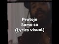 Protoje same so (Lyrics visual)