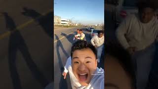 Asian man gets caught by hood while trying to sing Darari - Treasure