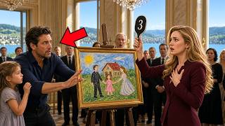 Single father auctions his daughter's paintings – Millionaire bids 100,000 francs