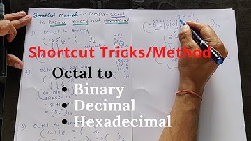 Shortcut method/tricks Octal to Binary, Decimal & Hexadecimal Conversion Hindi | Number system