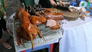 벽화마을의 개고기,하노이 /Dog BBQ in Mural street ,Hanoi,Vietnam