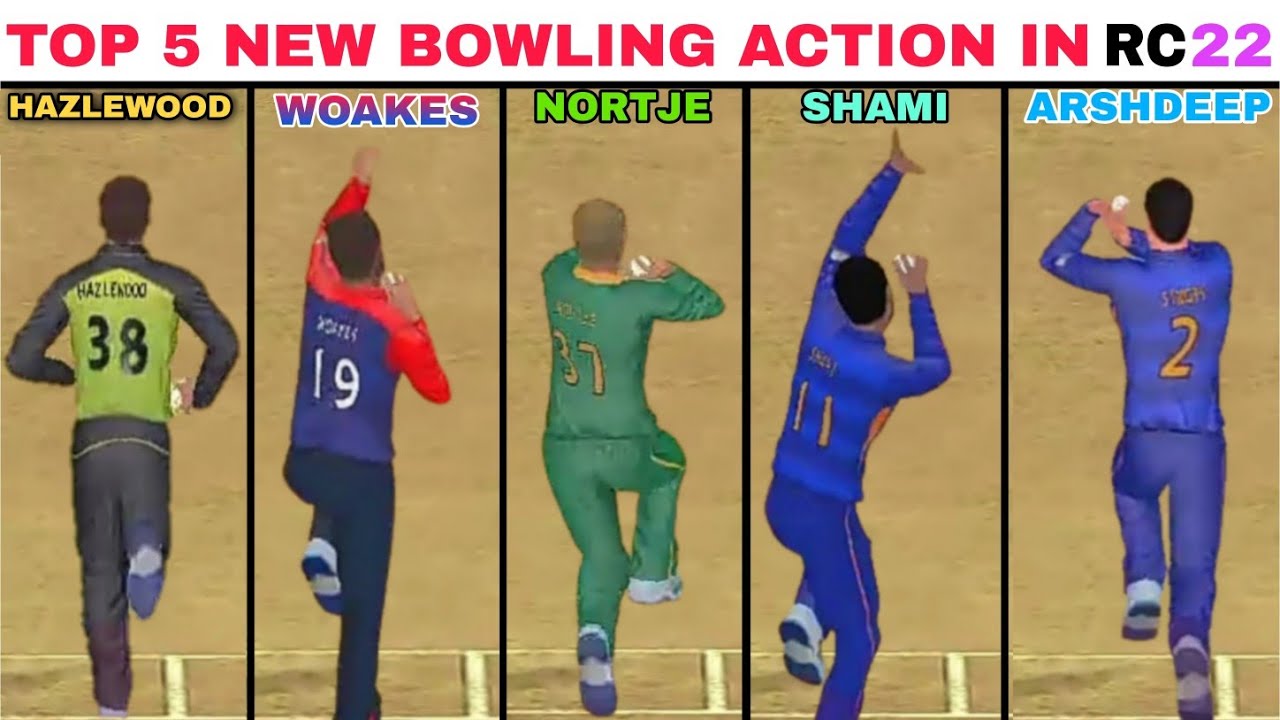 Top 5 New Bowling Action in Real Cricket 22 | Rc22 New Update | FewRen ...