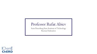 Prof. Rufat Abiev - Subject Editor - Chemical Engineering Research and Design