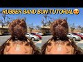 RUBBER BAND BUN HAIR TUTORIAL!😻