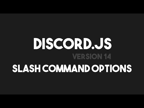 Discord.js v14 - Slash Command User, Channel, and Attachment Options