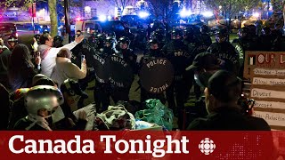Another campus encampment could be possible in Calgary after police raid: student | Canada Tonight