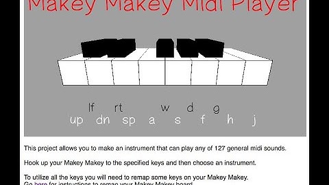 Makey Makey Midi Player