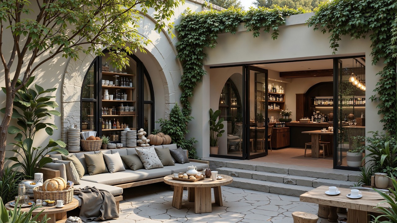 Tranquil Courtyard Coffee Jazz ☕ Elegant Cafe Atmosphere with Gentle Jazz for Study and Relaxation