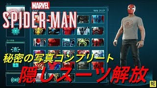スパイダーマン 秘密の写真 隠しスーツ解放 Marvel S Spider Man Youtube