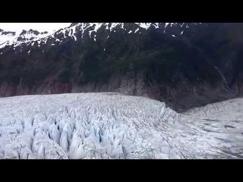Mendenhall Glacier helicopter ride - leaving the glacier