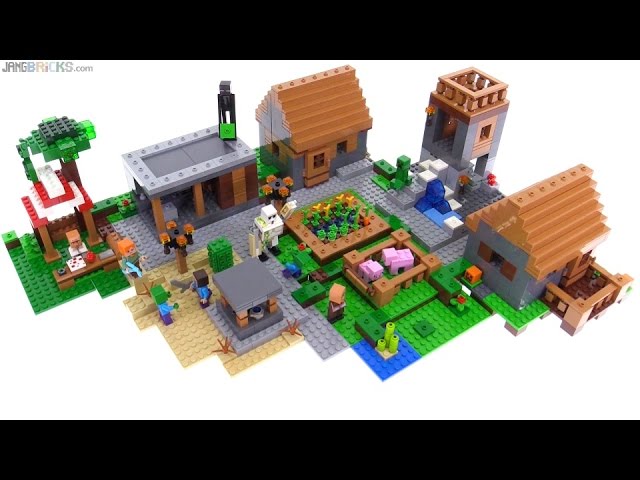 Lego Minecraft The Village Set Review Youtube