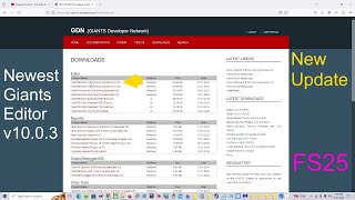 Giants Editor v10 0 3 Tutorial | How To Download And Install Giants Editor Newest Version Update