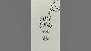 Glue Song by Beabadoobee | Animated Lyric Video ☁️🤍🧸