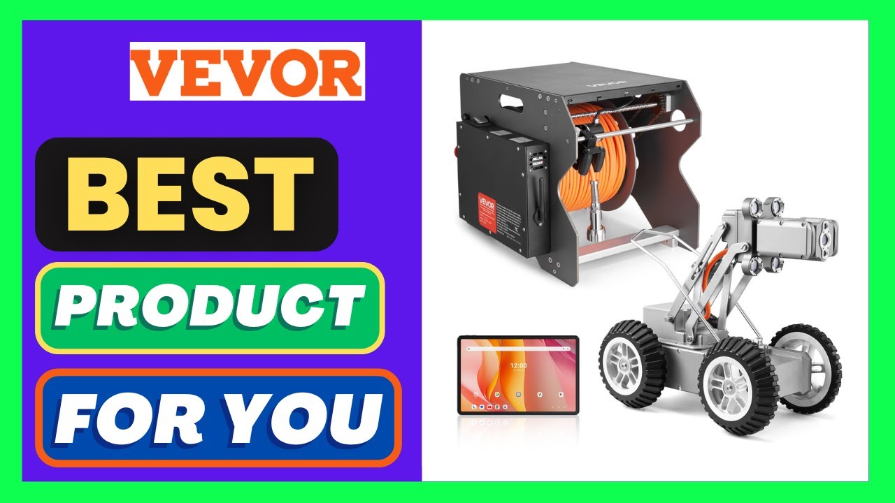 VEVOR Sewer Pipe Inspection Robot, 394FT Pipeline