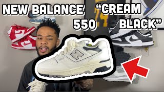 NEW BALANCE 550 “CREAM BLACK” REVIEW AND ON FEET