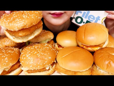 【大食い / 咀嚼音】フィレオフィッシュ えびフィレオを食べる マック マクドナルド MacDonald【ASMR / EATING SOUNDS / MUKBANG / NO TALKING】