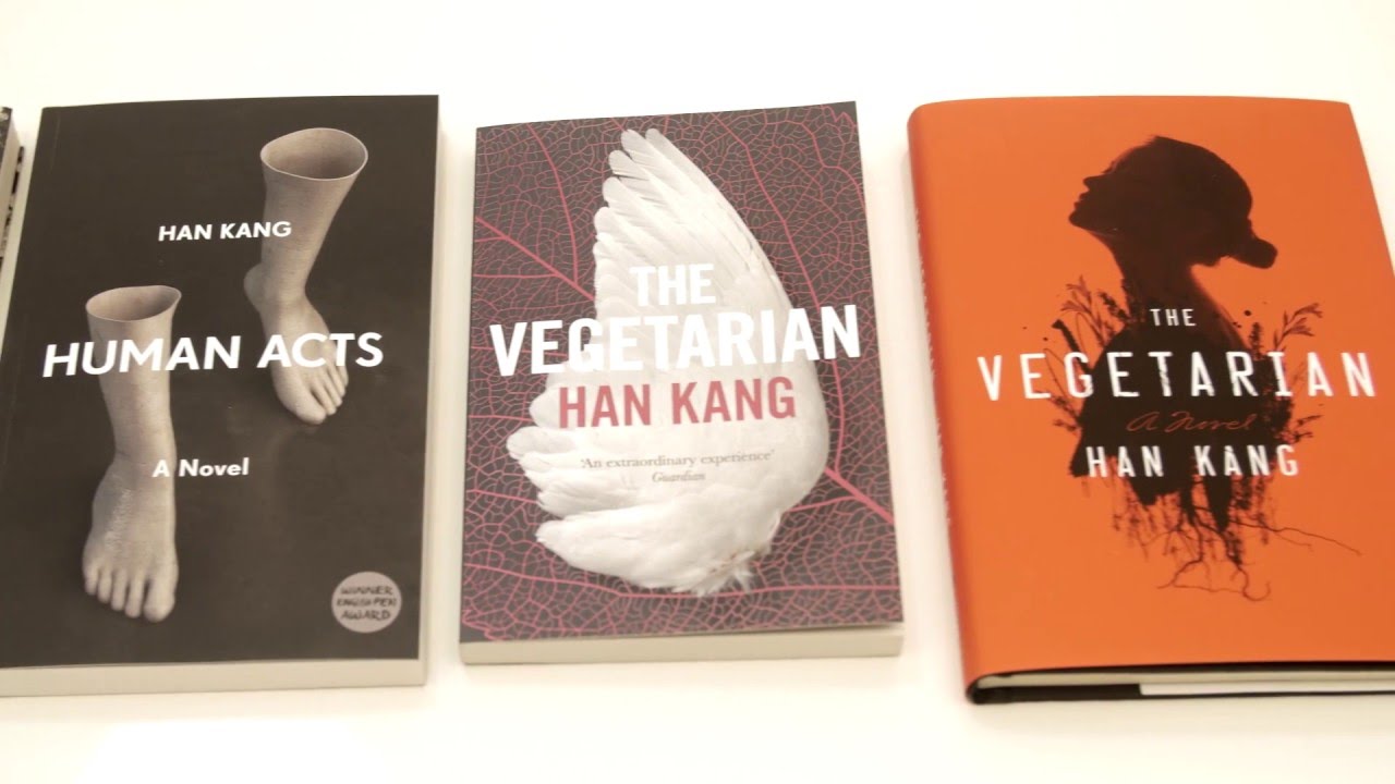 Kang Han "Human Acts". Han Kang Vegetarian book Cover.