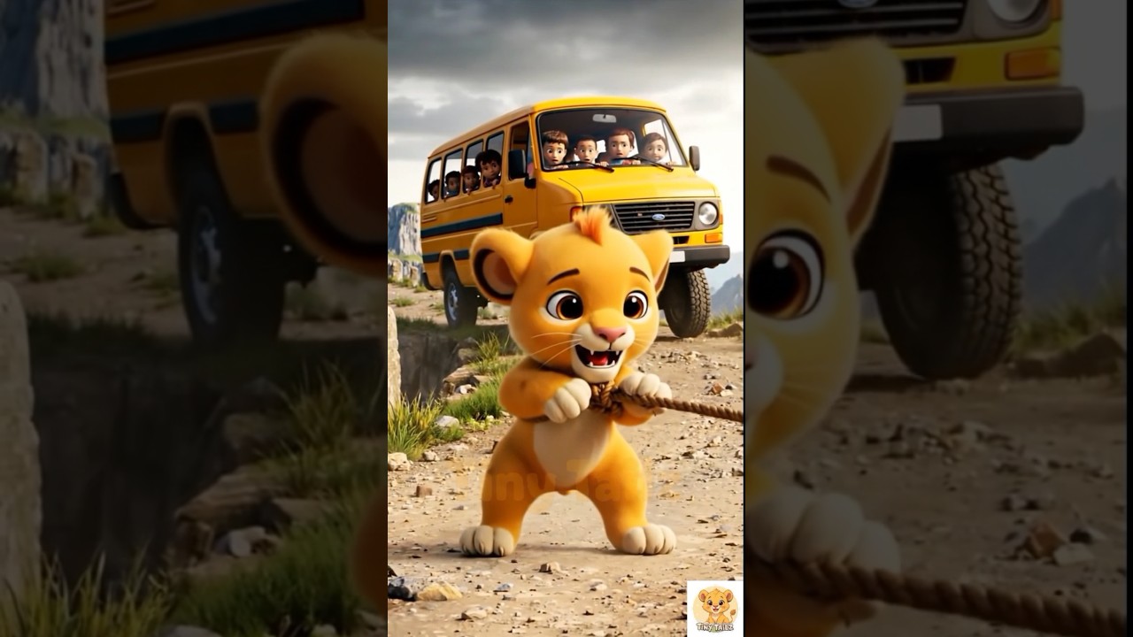 Poor Lion Cub Lumi Who Saved an Entire School Van | Emotional Story