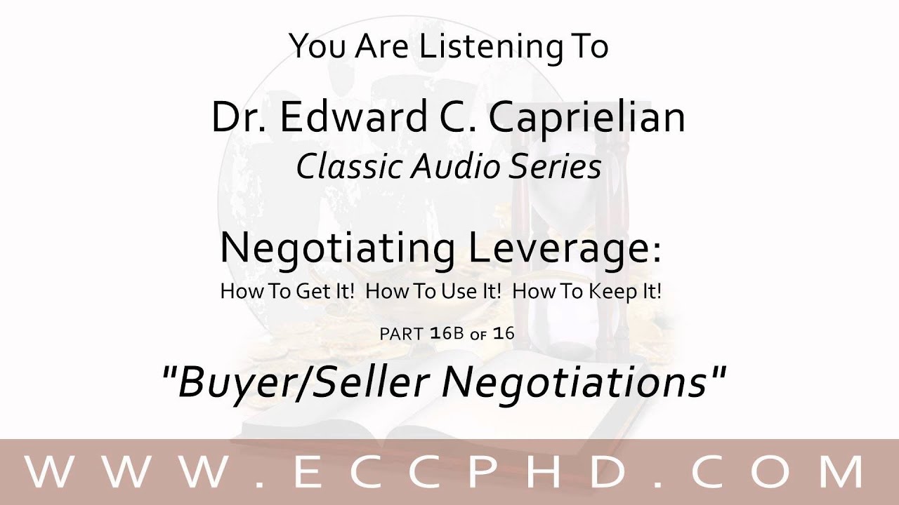 "Buyer/Seller Negotiations"
