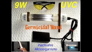 9 Watt Homemade UVC Germicidal Wand(Bacteria & Viruses)
