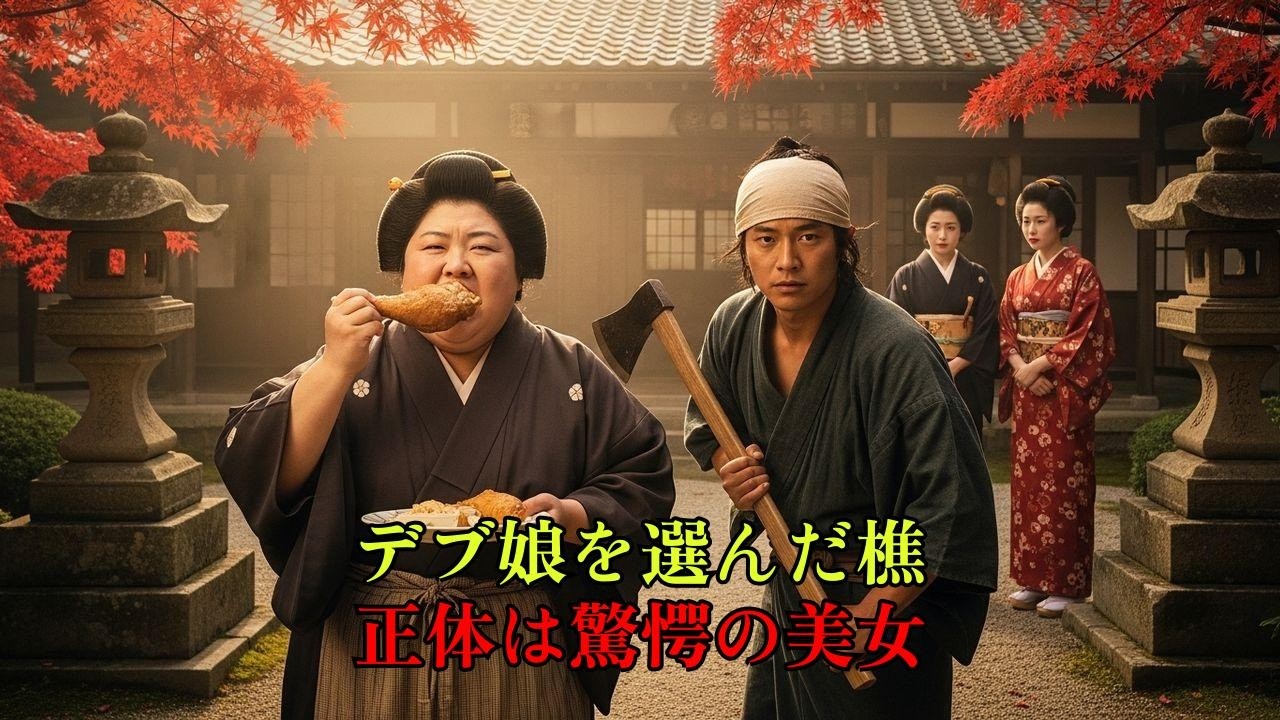 熊と笑われた太った末娘を選んだ樵…実は国を救う「福の神」だった