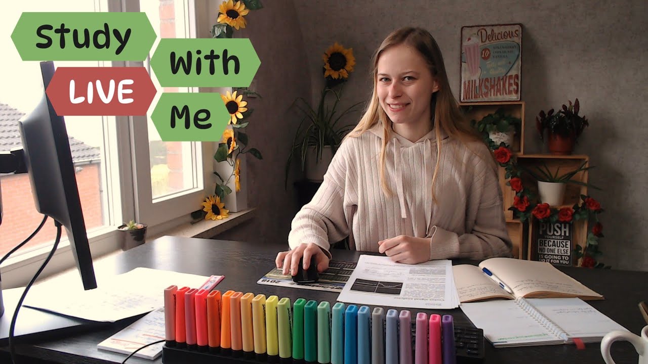 Study with me live 7 HOURS | Study motivation | 50/10 Pomodoro