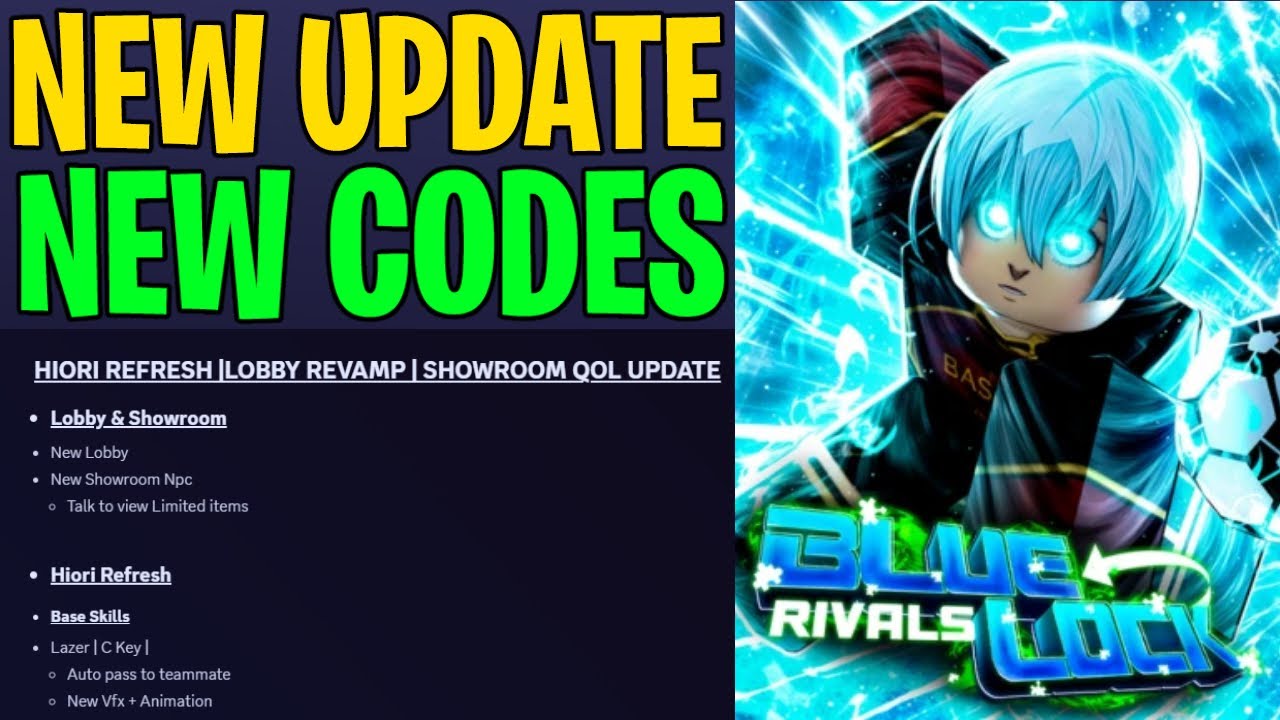 BLUE LOCK RIVALS UPDATE + NEW CODES IN BLUE LOCK RIVALS ROBLOX! - YouTube