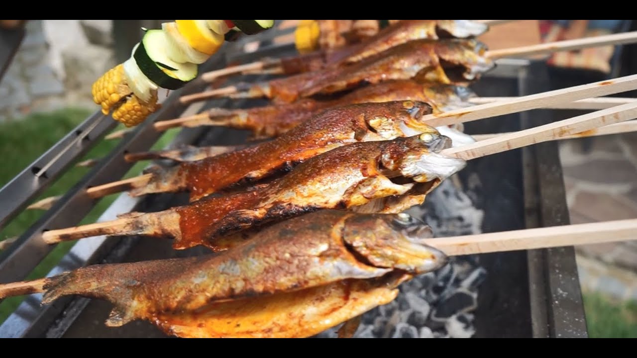 Steckerlfisch einfach selber grillen Kirschner Metallbau Edelstahlgrill mit Profi-Verstellsystem