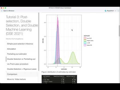 Tutorial Double Selection estimator Part 7