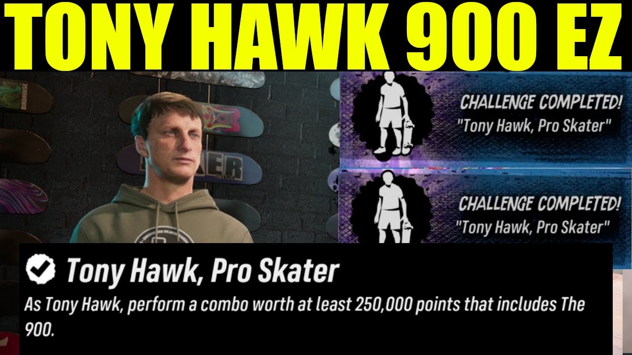 THPS - As tony hawk perform a combo worth at least 250,000 points that includes the 900 (How to 900)
