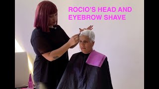 Barberette Charlotte  Rocio's Headshave and Eyebrow Shave Trailer
