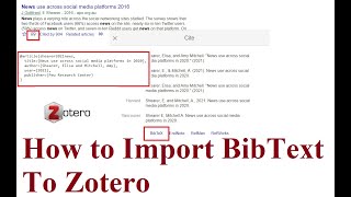 03 -  Import bibText to Zotero | Free Reference / Citation Management Tool | Tutorial | Zotero screenshot 5