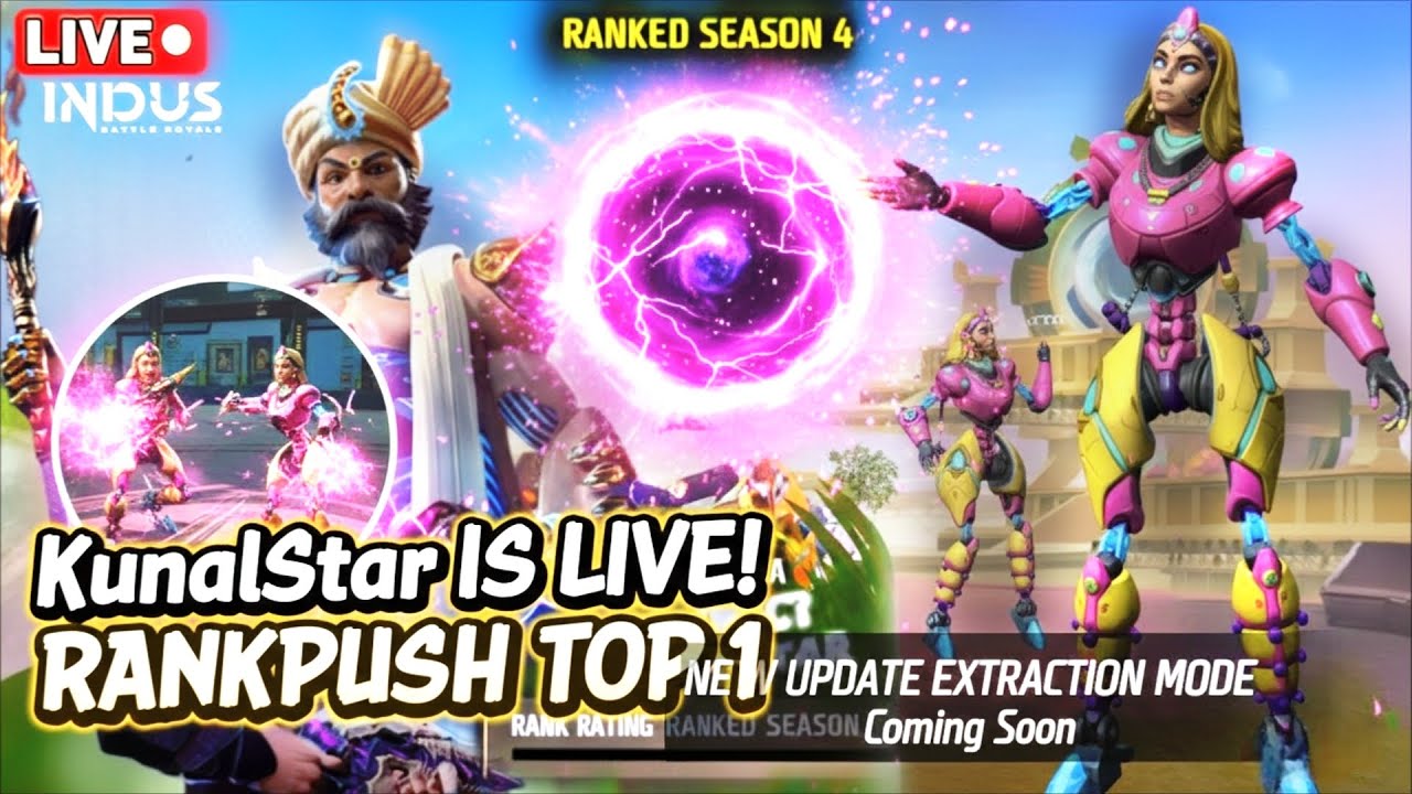 🔴[Live] Indus Game | Top 1 Cosmic 🤯 Extraction Mode Gameplay🔥 Coming Soon New Update 