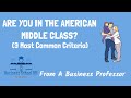 Understanding the American Middle Class
