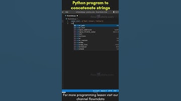 Python program to concatenate strings!  #shorts